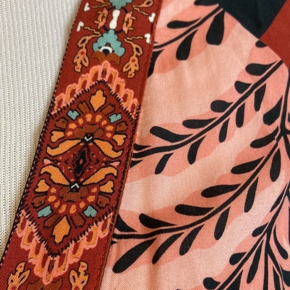 Farm Rio For Anthropologie Bruxelles Mini Dress XS Tropical Vacation Resortwear - Picture 8 of 16